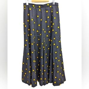 Vintage polka dot midi skirt size M